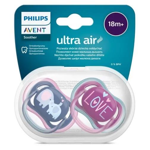 Philips Avent Emzik 2li Ultra Air 18+ Ay Kız *6