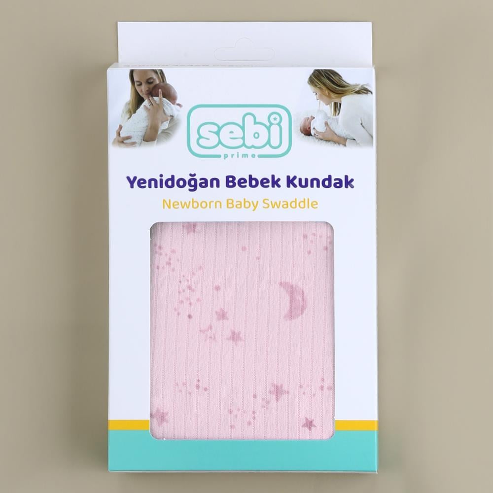 SEBİ PRİME Ay Yıldız Kundak ( Pembe )