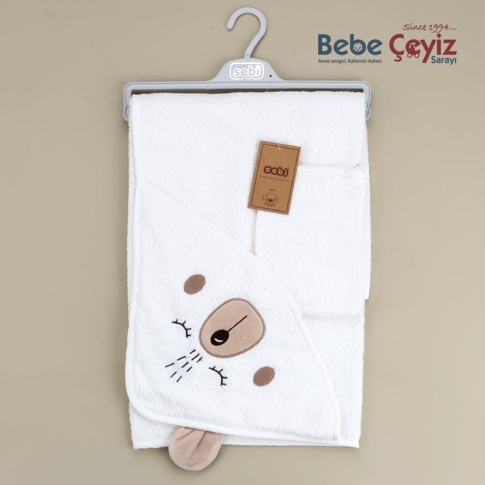 SEBİ PRİME Ayı Banyo Havlusu ( Kahverengi )