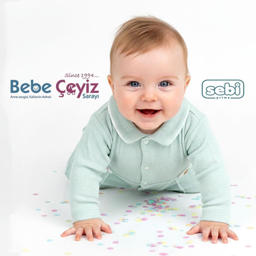 SEBİ PRİME Bebeyaka Wafıl Apoletli Nervürlü Tulum ( Mint )
