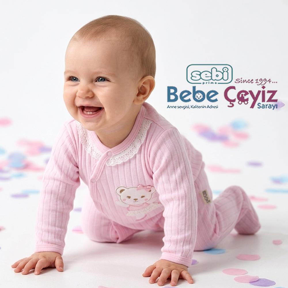 SEBİ PRİME Dantelli Kız Tulum ( Pembe )