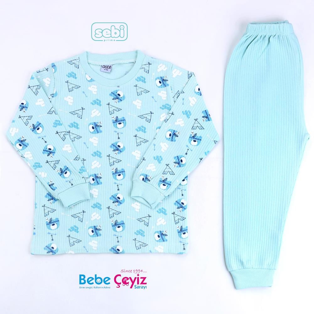 SEBİ PRİME Kızılderi Ayıcık Pijama Takımı