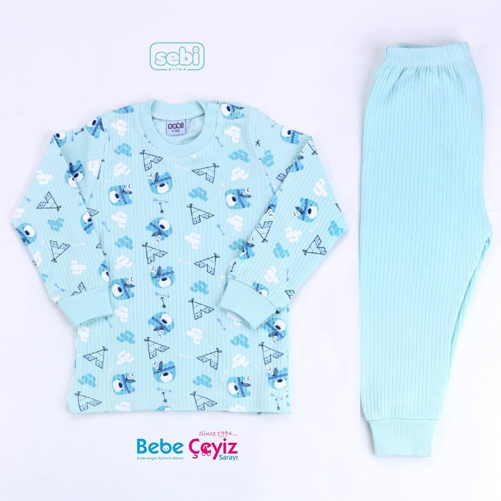 SEBİ PRİME Kızlderi Ayıcık Pijama Takımı