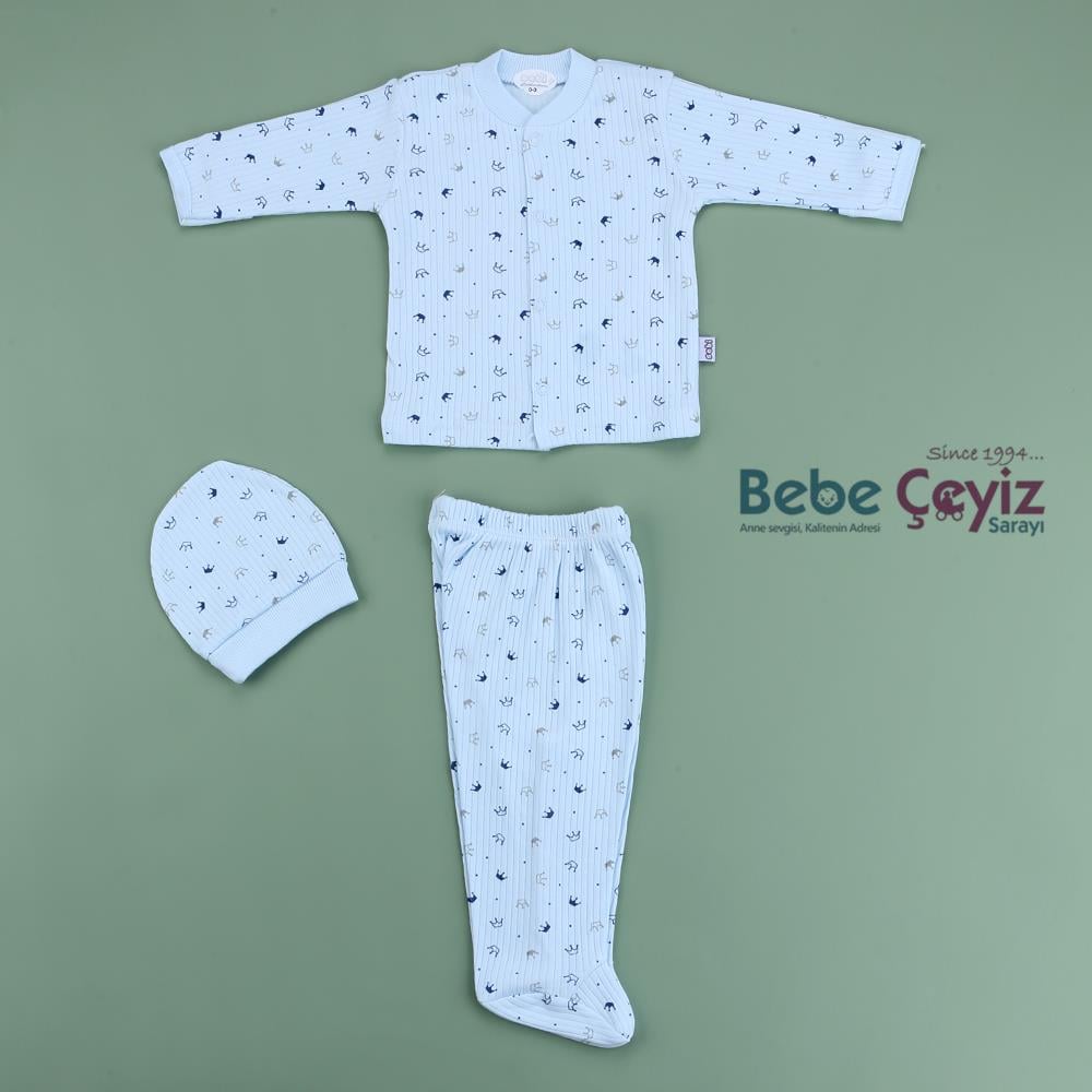 SEBİ PRİME Taçlı Pijama Takım 0-3 Ay