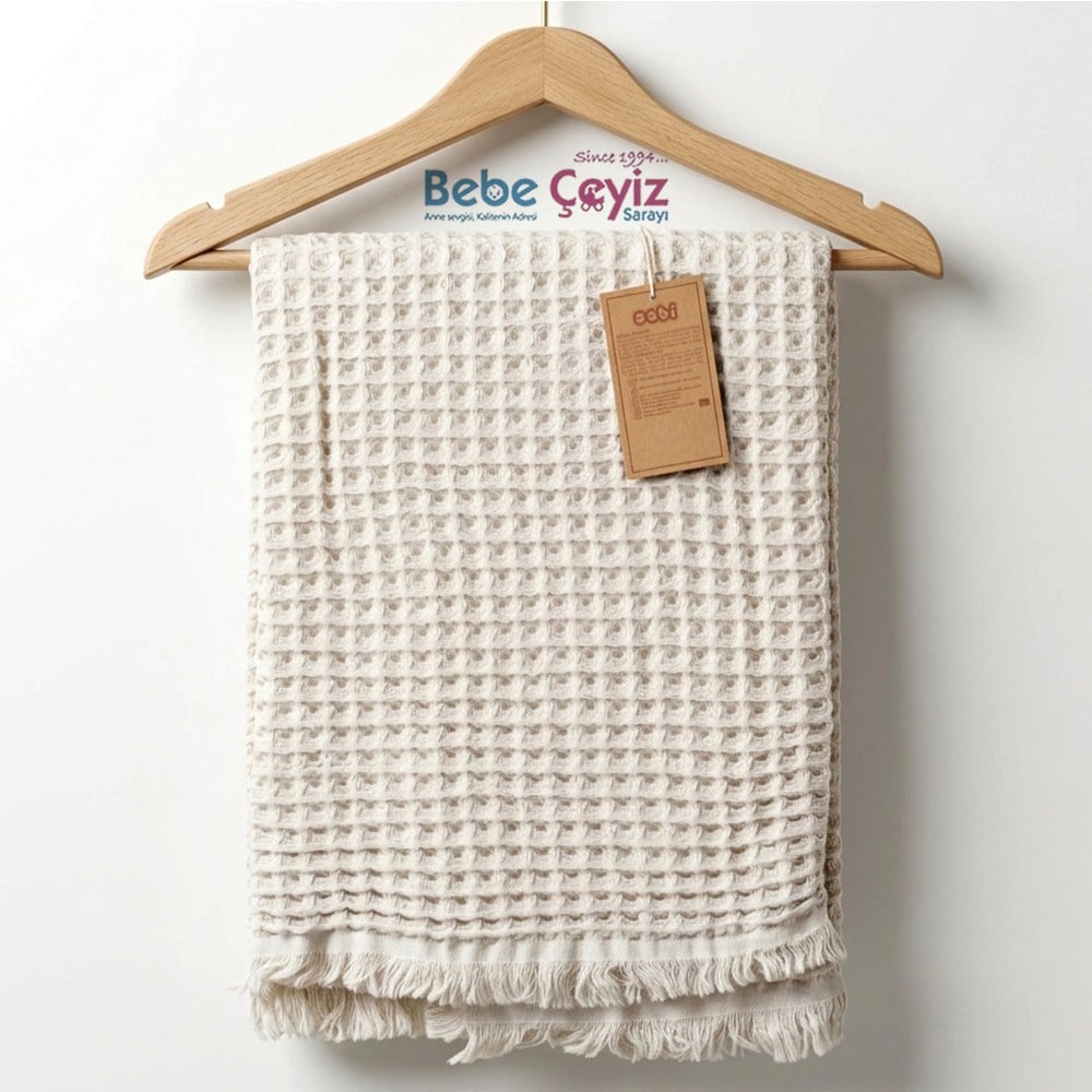 SEBİ PRİME Waffle Battaniye ( Gri )