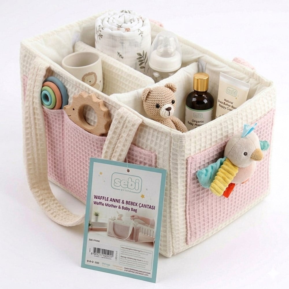 SEBİ PRİME Waffle Organizer Çanta ( Pembe )