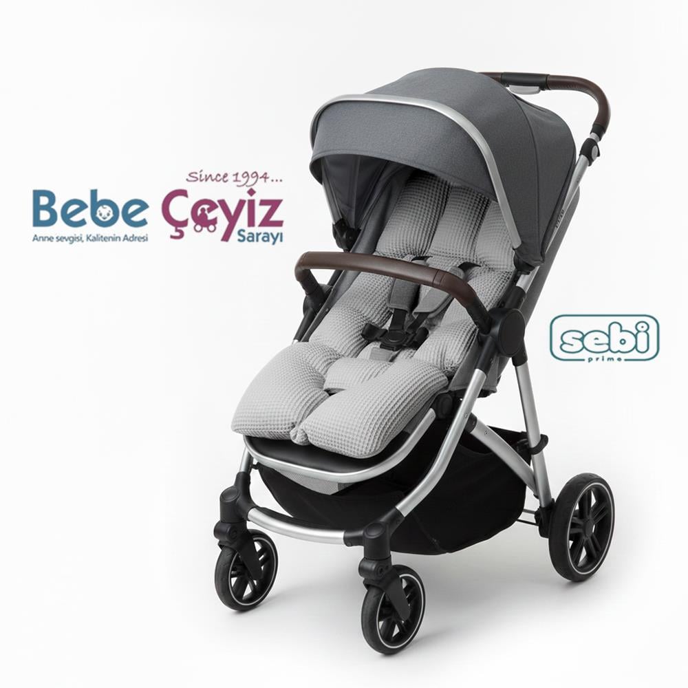 SEBİ PRİME Waffle Puset Minderi ( Gri )