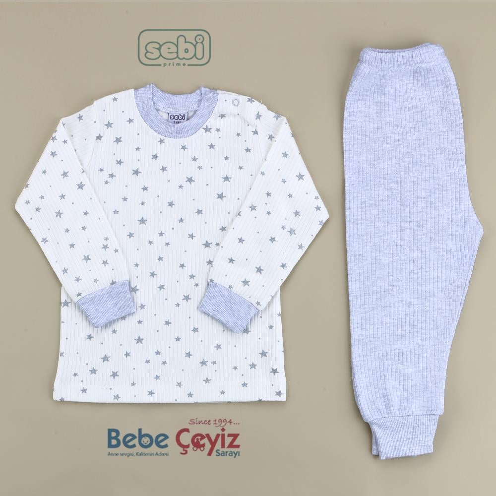 SEBİ PRİME Yıldızlı Pijama Takımı 1-3 Yaş
