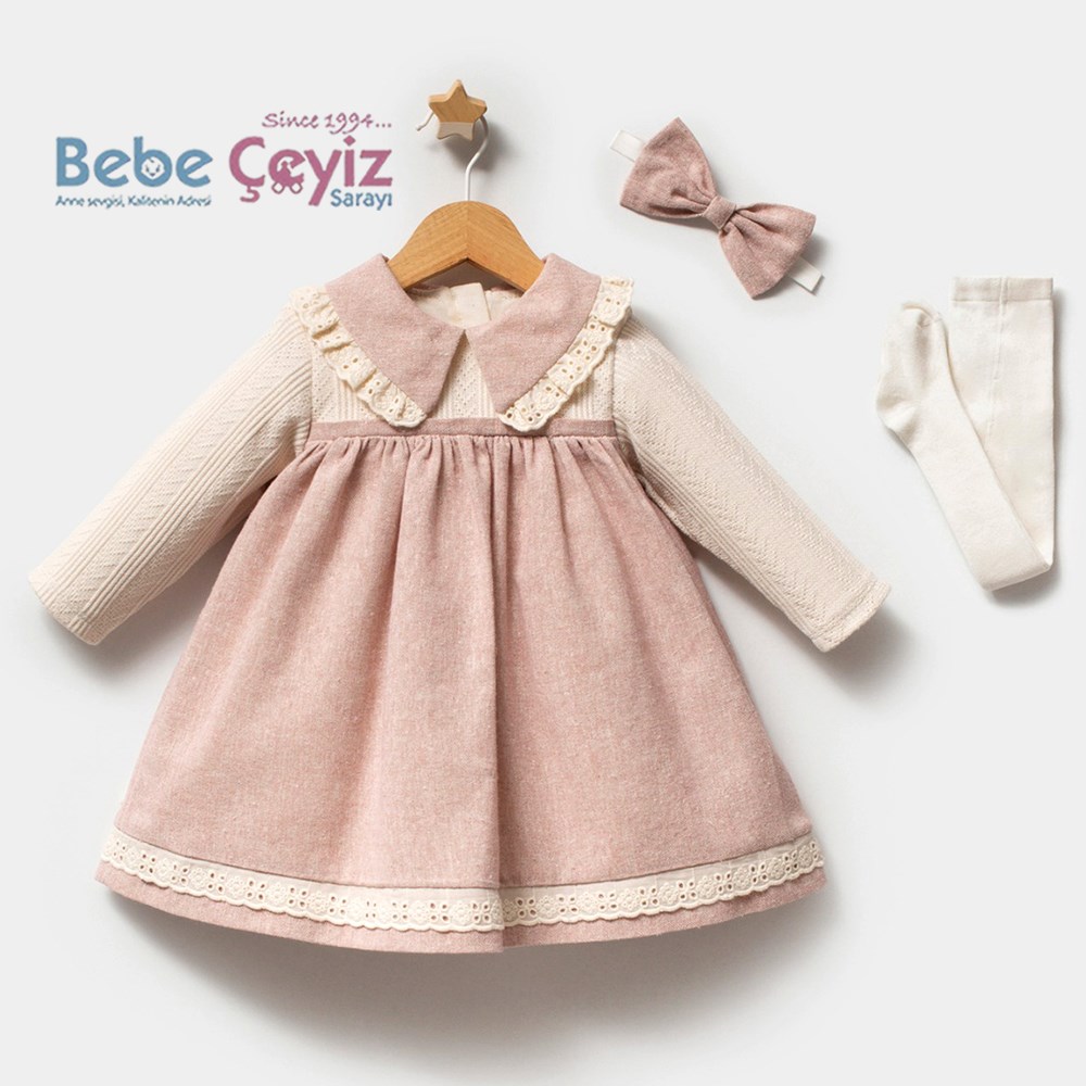 TONGS BABY Clara Elbise ( Pembe )