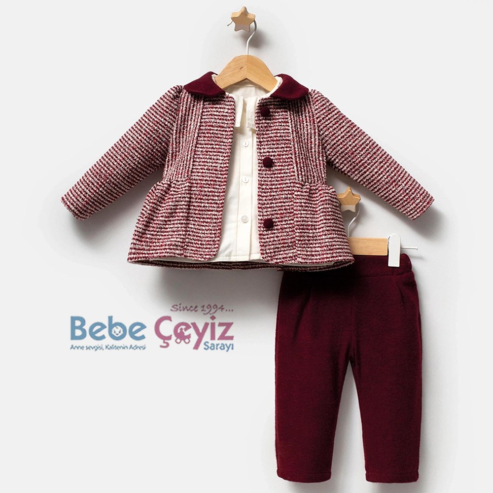 TONGS Candy 3'lü Takım ( Bordo )