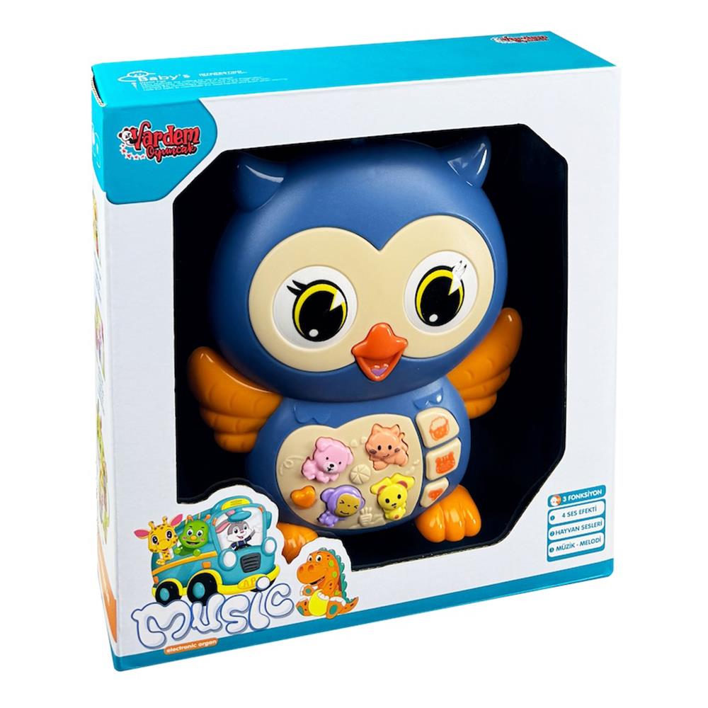 VARDEM OYUNCAK Kut Işıklı Ve Müzikli Başkuş Bebek Piyano