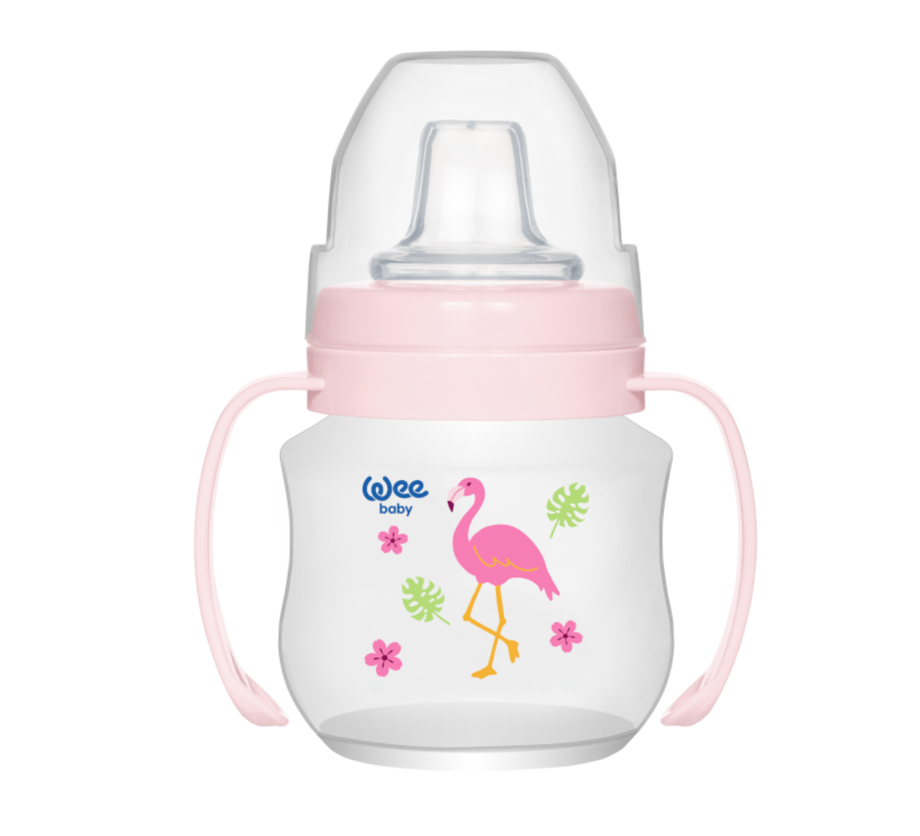 Wee Baby Antikolik Akıtmaz Kulplu PP Bardak 125ml (6Ay+)