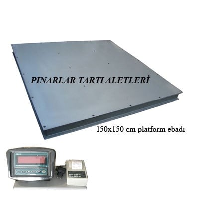 3 tonluk 150x150 cm Printerli Baskül