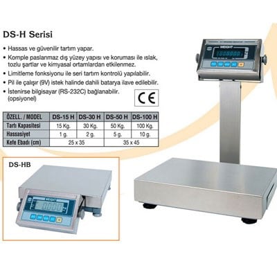 Densi Boyunlu Tartım Terazisi ds-h