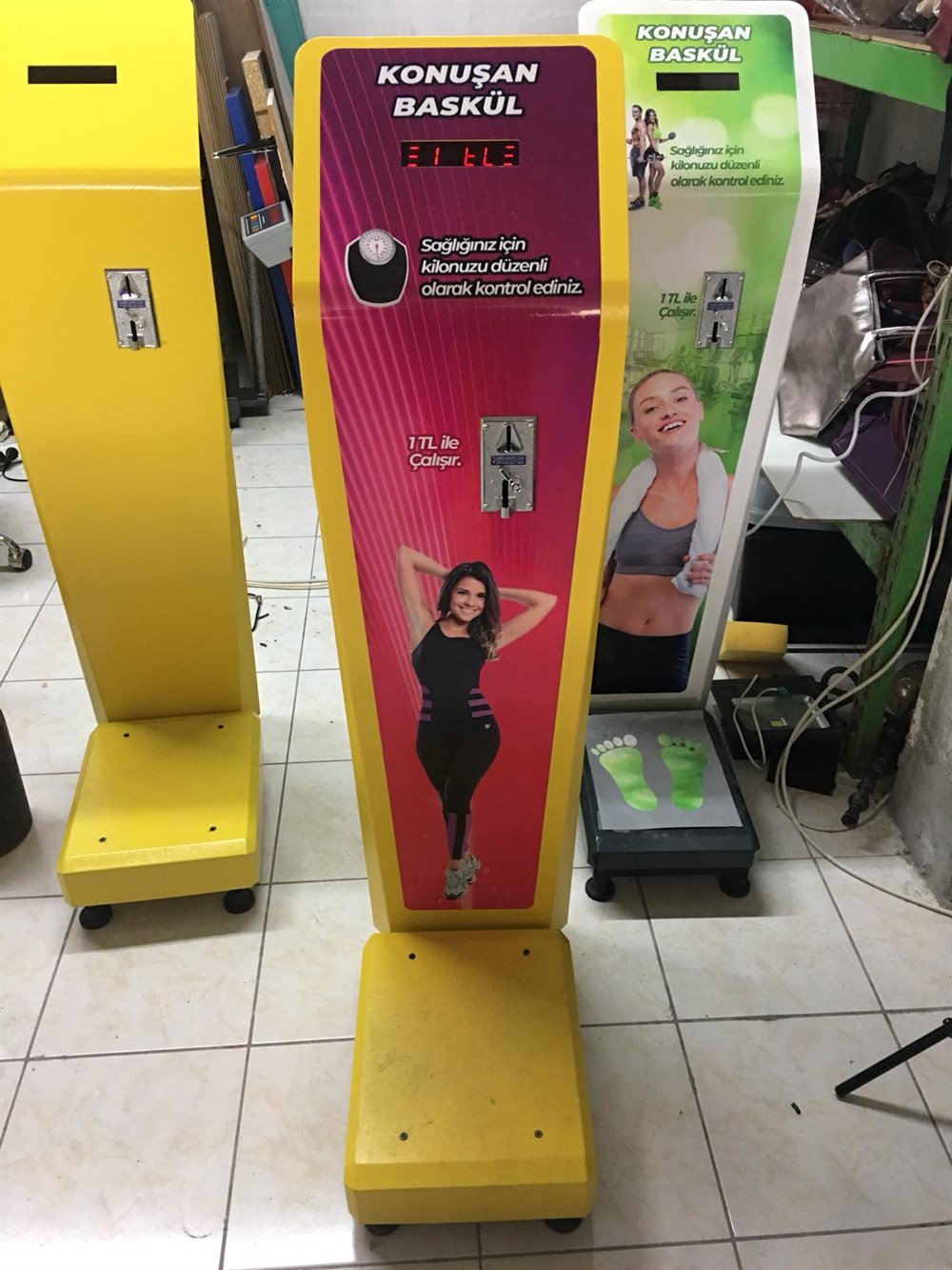 Jetonlu  Baskül (imalat) 2 tl ile çalışır