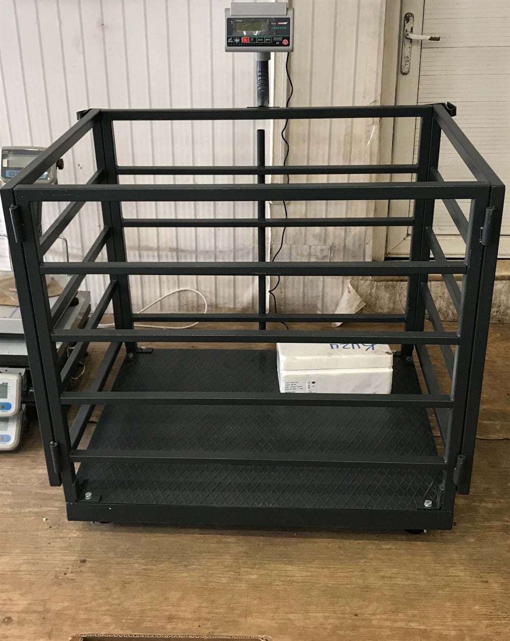 küçükbaş kafesli hayvan baskülü 4 loadcell