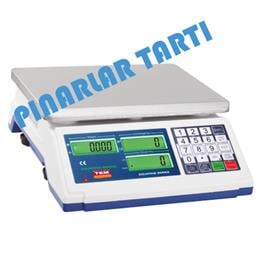 Tem Gtc Model 30 kg kapasiteli sayıcı terazi