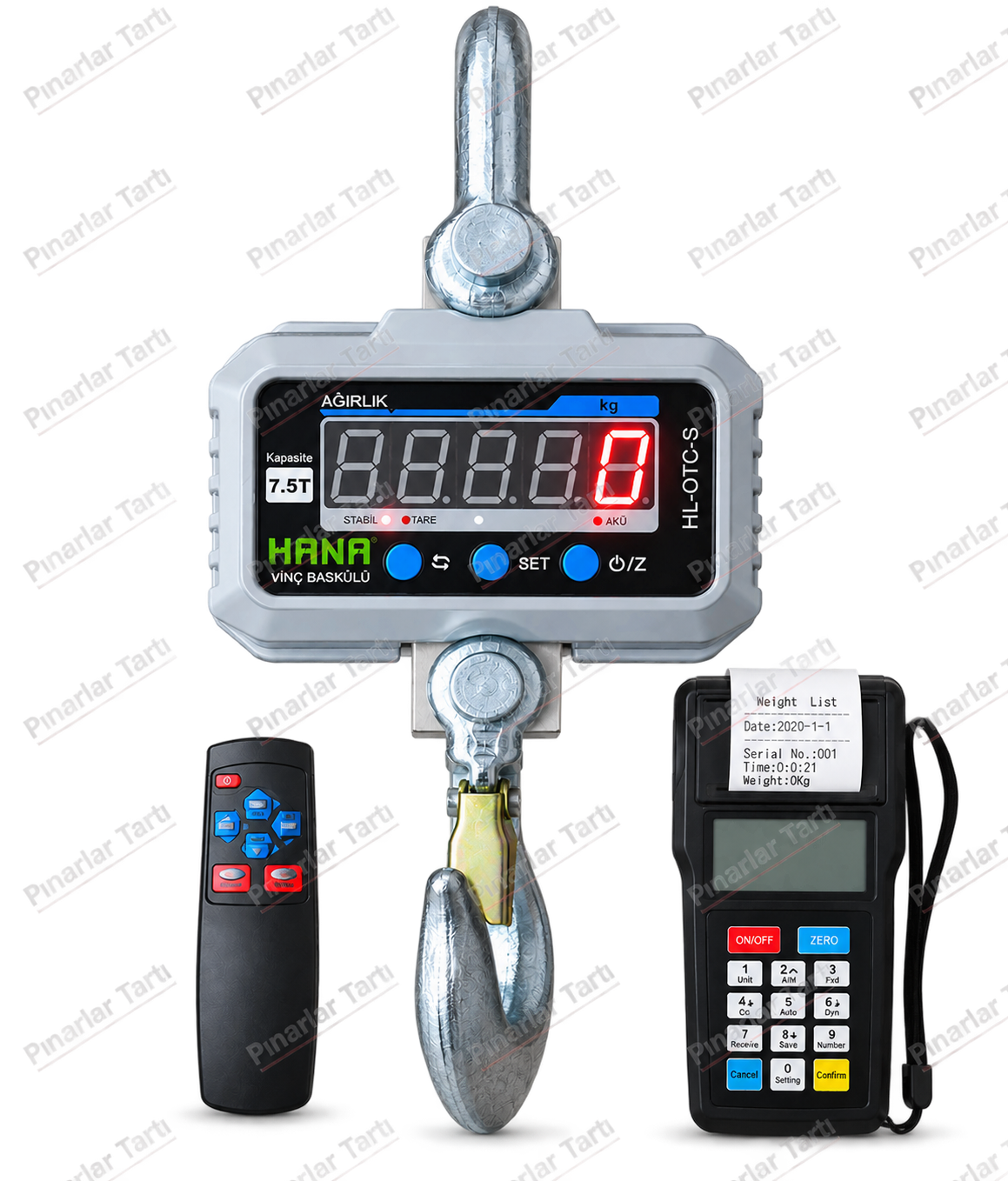 Hana OTC-S 10 Ton Yazıcılı Vinç Baskülü