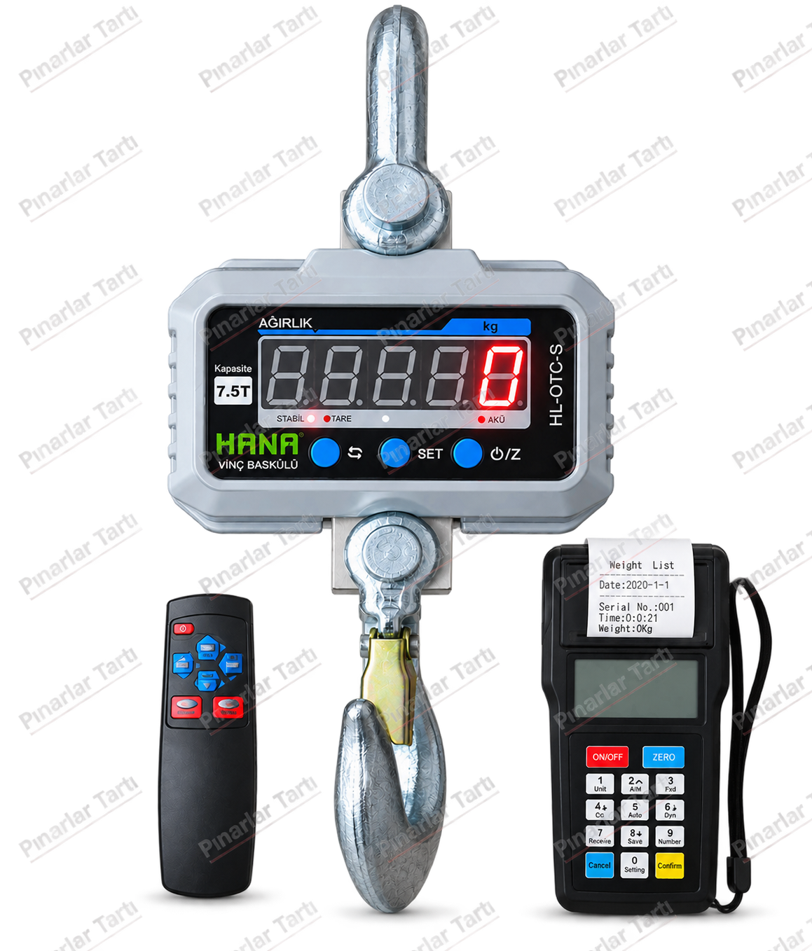 Hana OTC-S 3 Ton Yazıcılı Vinç Baskülü