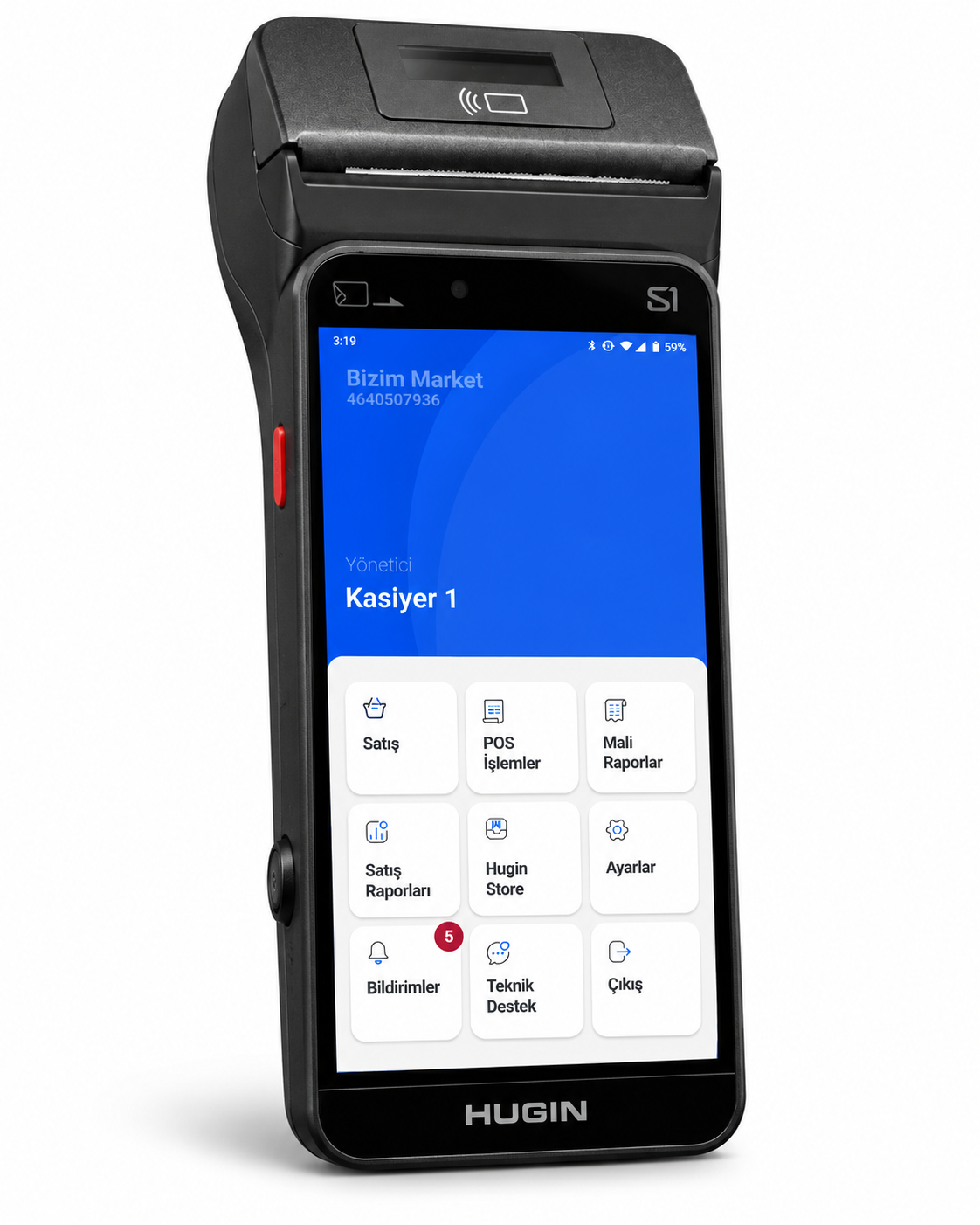 Hugin S1 Android Yeni Nesil Yazarkasa POS Cihazı
