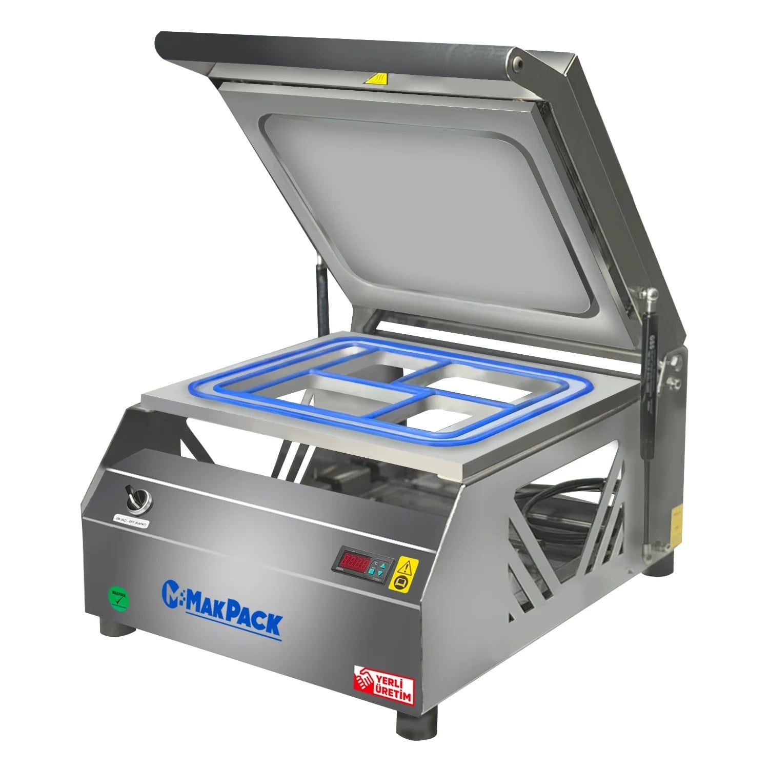 MakPack MP-420-P Paslanmaz Tabldot Tabak Kapatma Makinesi