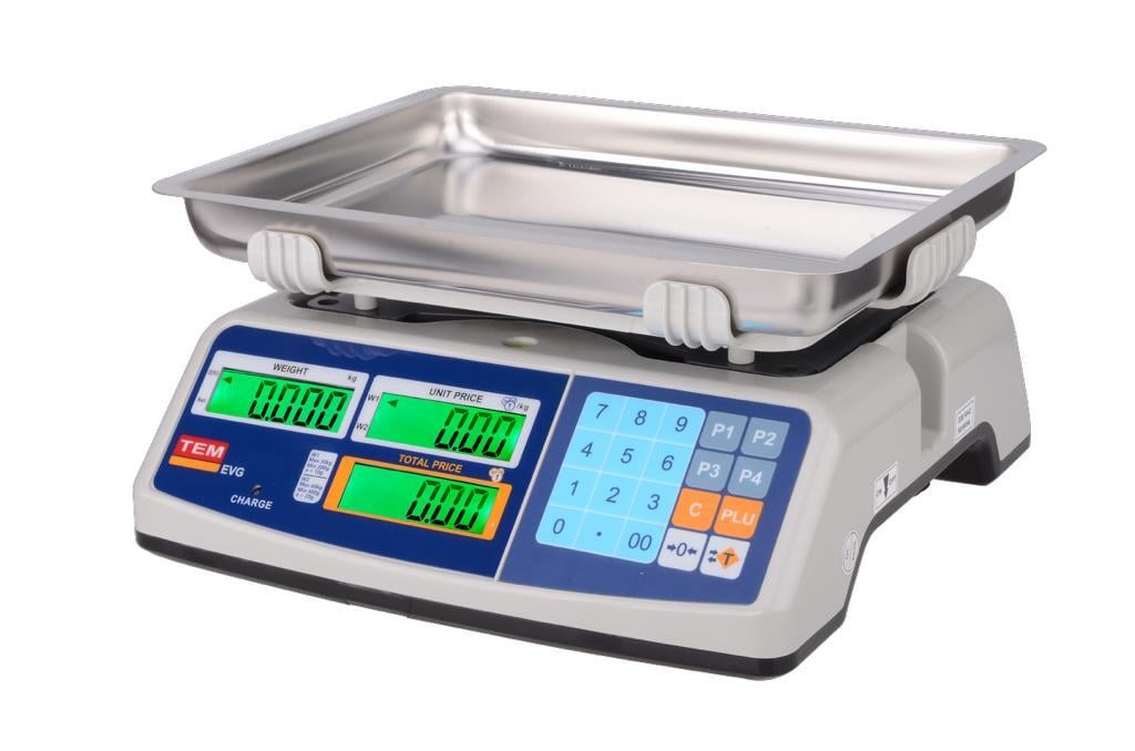 Tem EVG Model 30 Kg Fiyat Hesaplamalı Terazi
