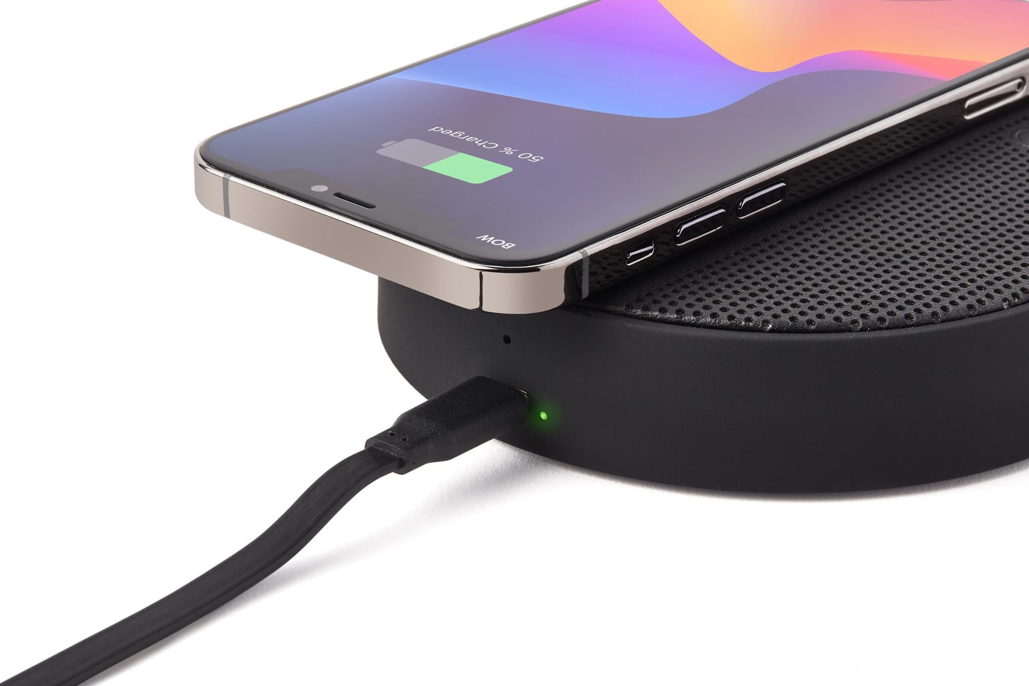 Lexon Oslo Energy + Kablosuz Şarj Cihazı ve Bluetooth Hoparlör Siyah