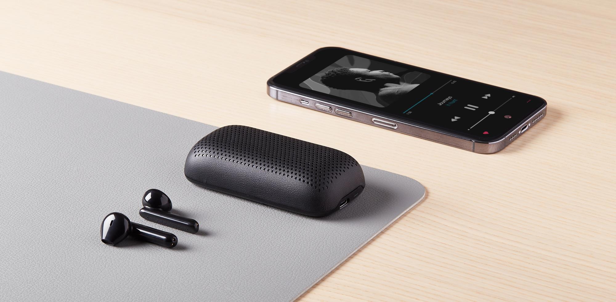 Lexon Speakerbuds Bluetooth Kulaklık & Bluetooth Hoparlör Siyah