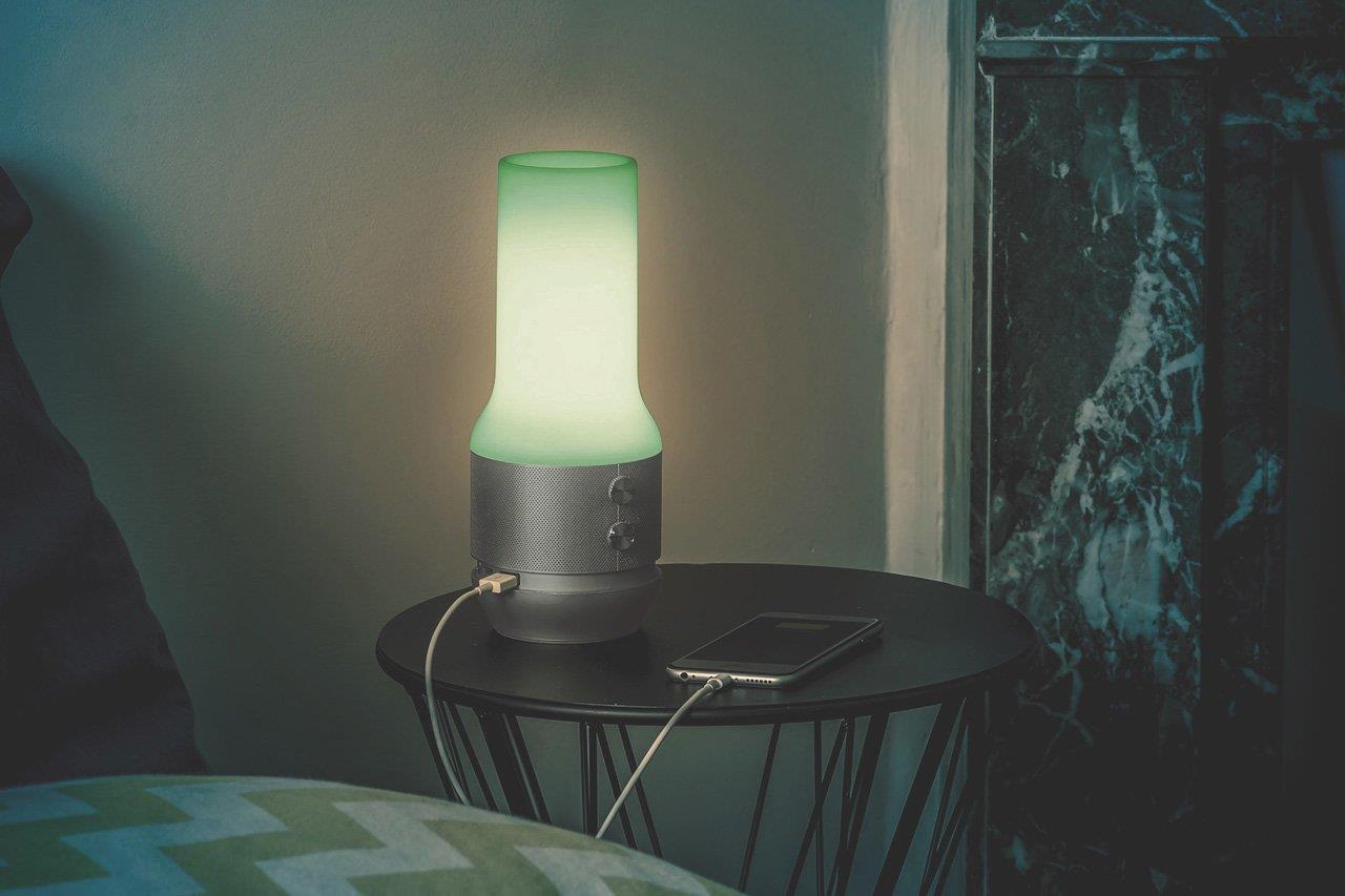 Lexon Terrace + Lamba-BT Hoparlör- Powerbank Metalik Gri