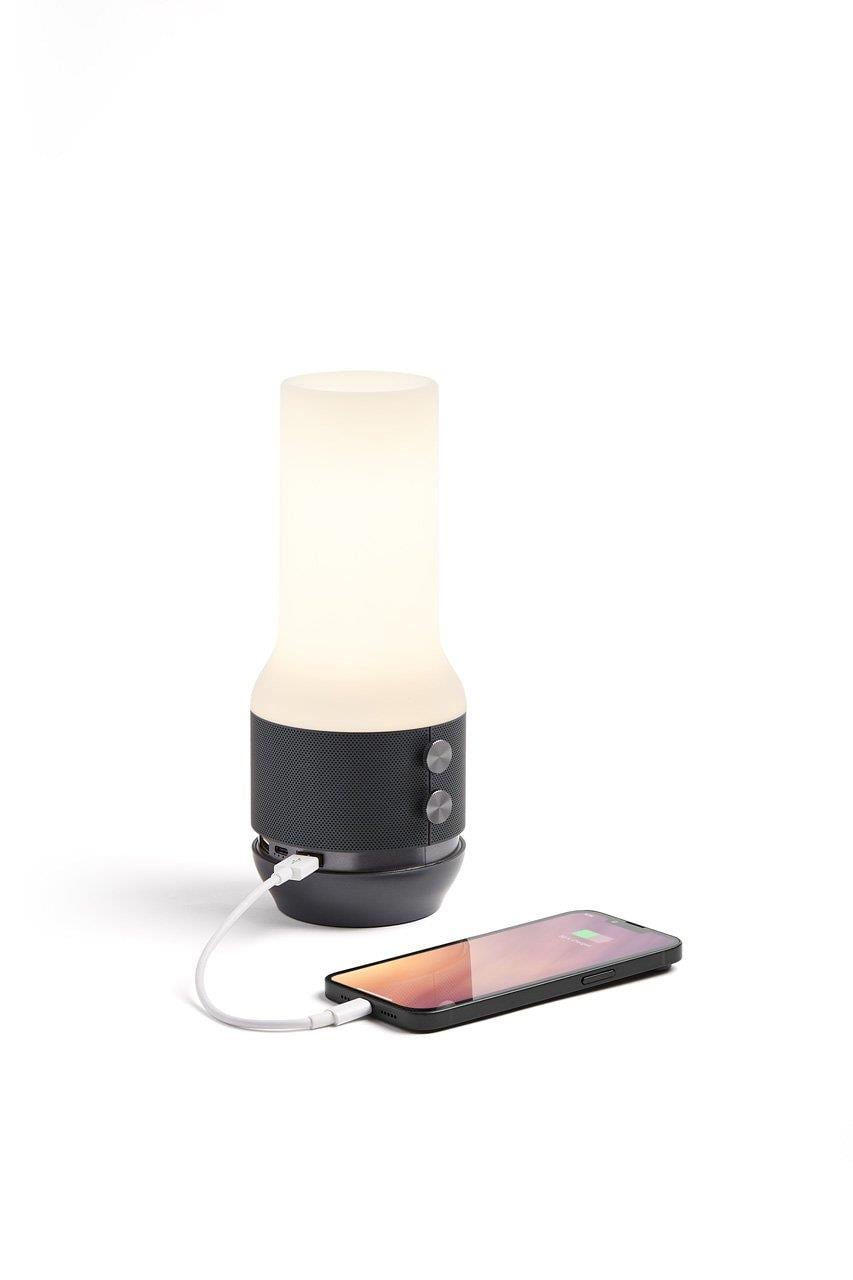 Lexon Terrace + Lamba-BT Hoparlör- Powerbank Metalik Gri