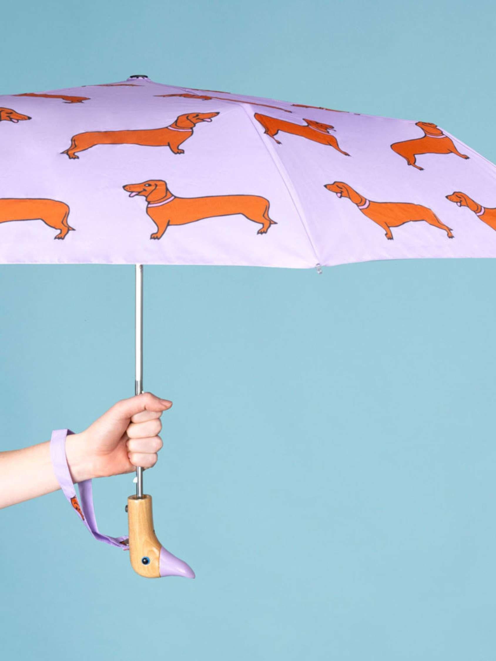 Original Duckhead Duck Kompakt Şemsiye Dachshund Purple