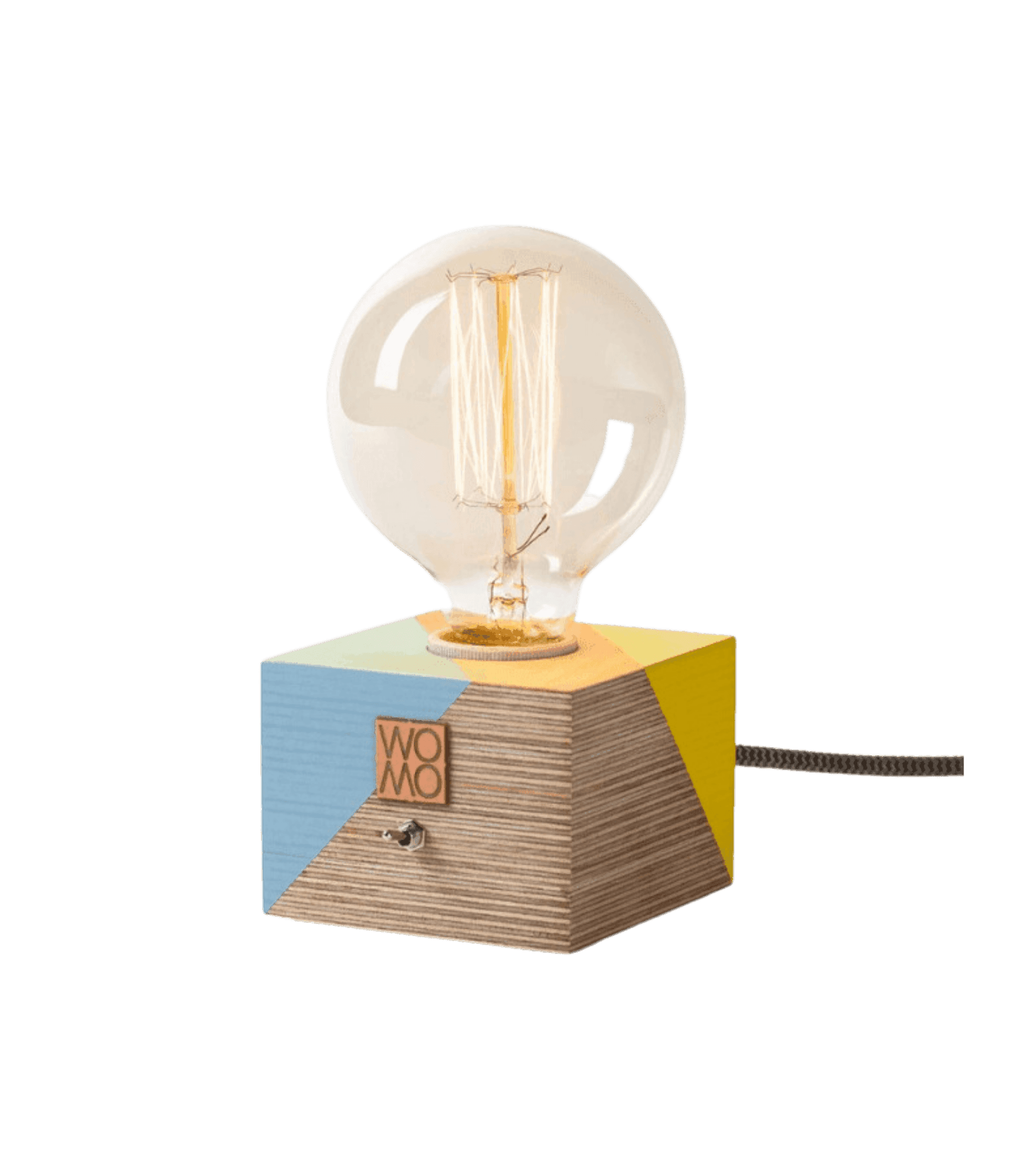 Renkli Ahşap Masa Lambası