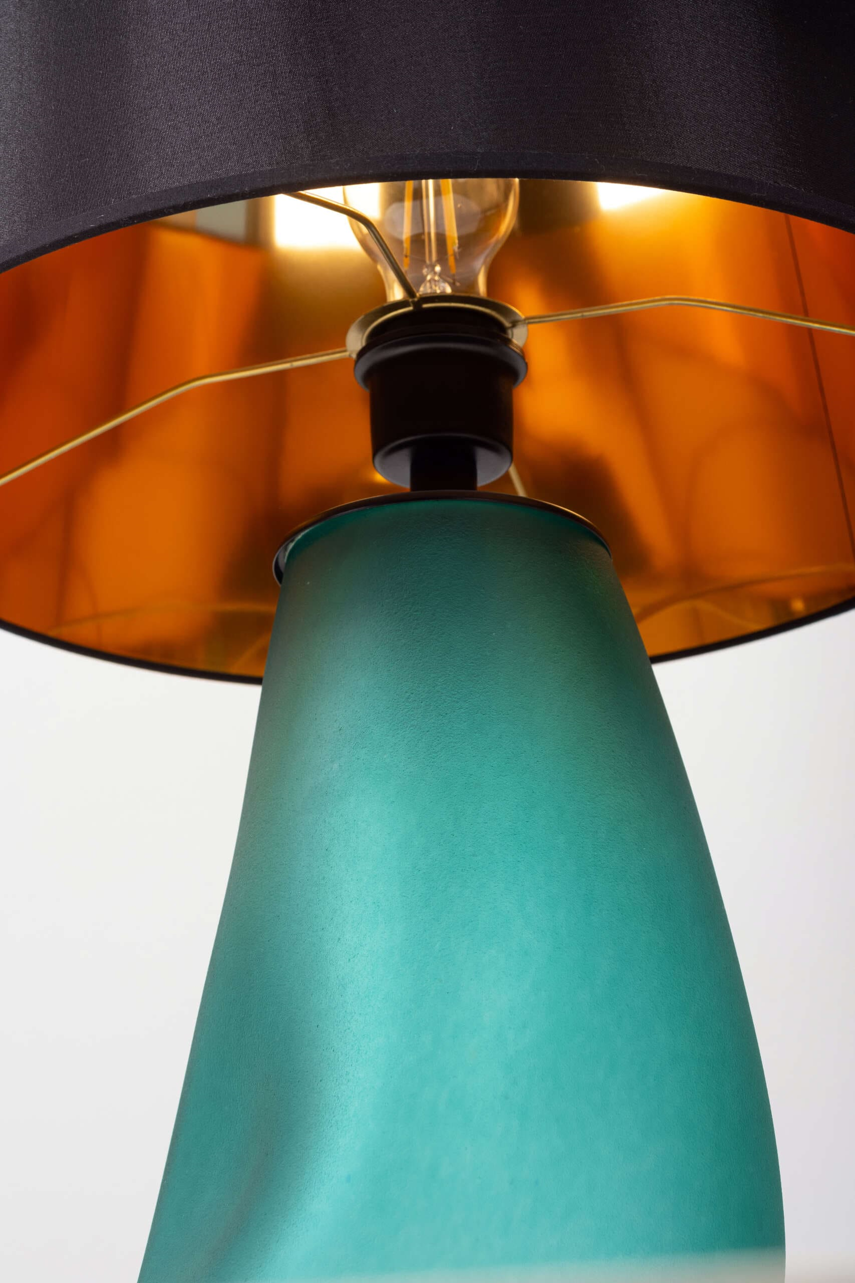 Amorf Peri Mat Yeşil Abajur