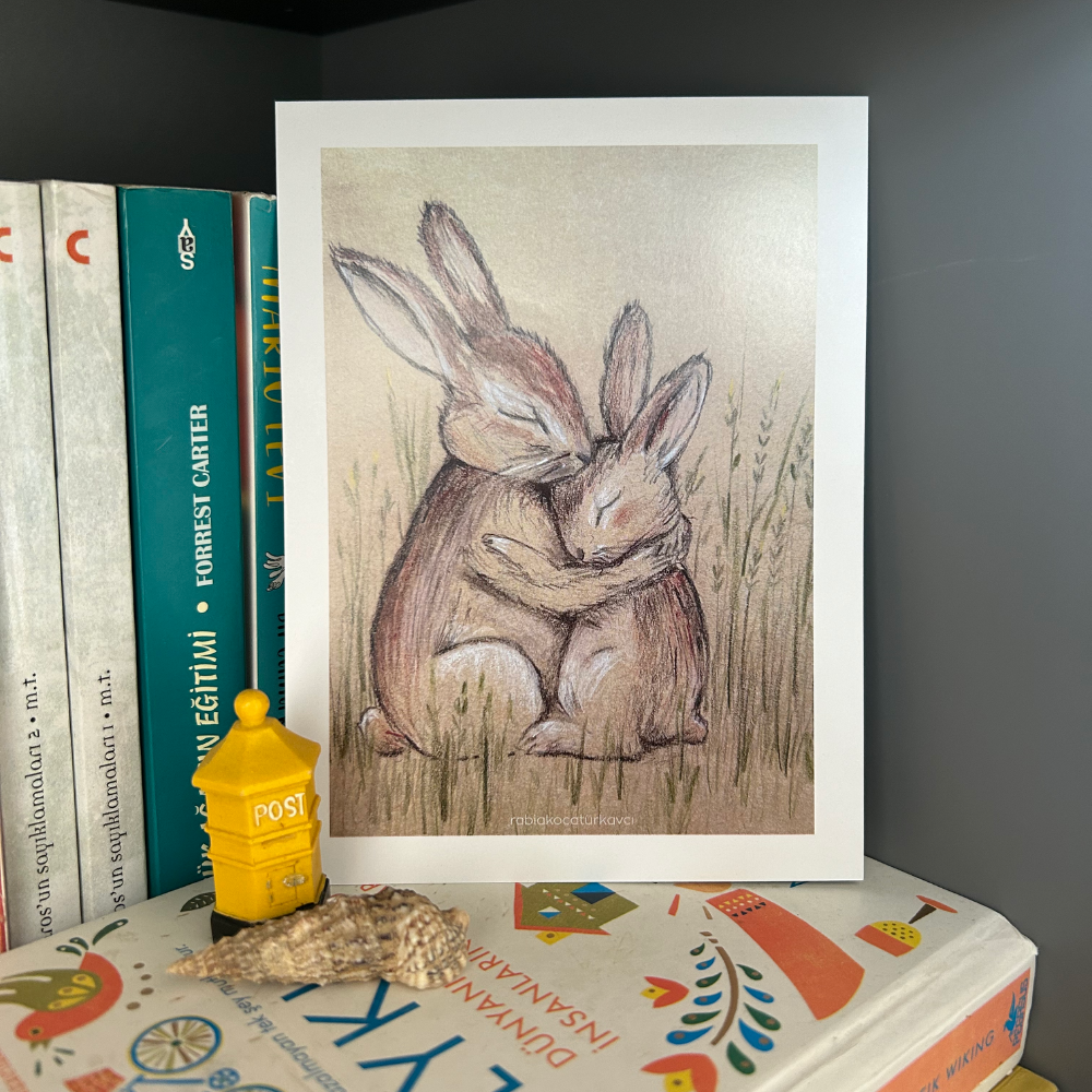 Artcard - Hug - Kartpostal