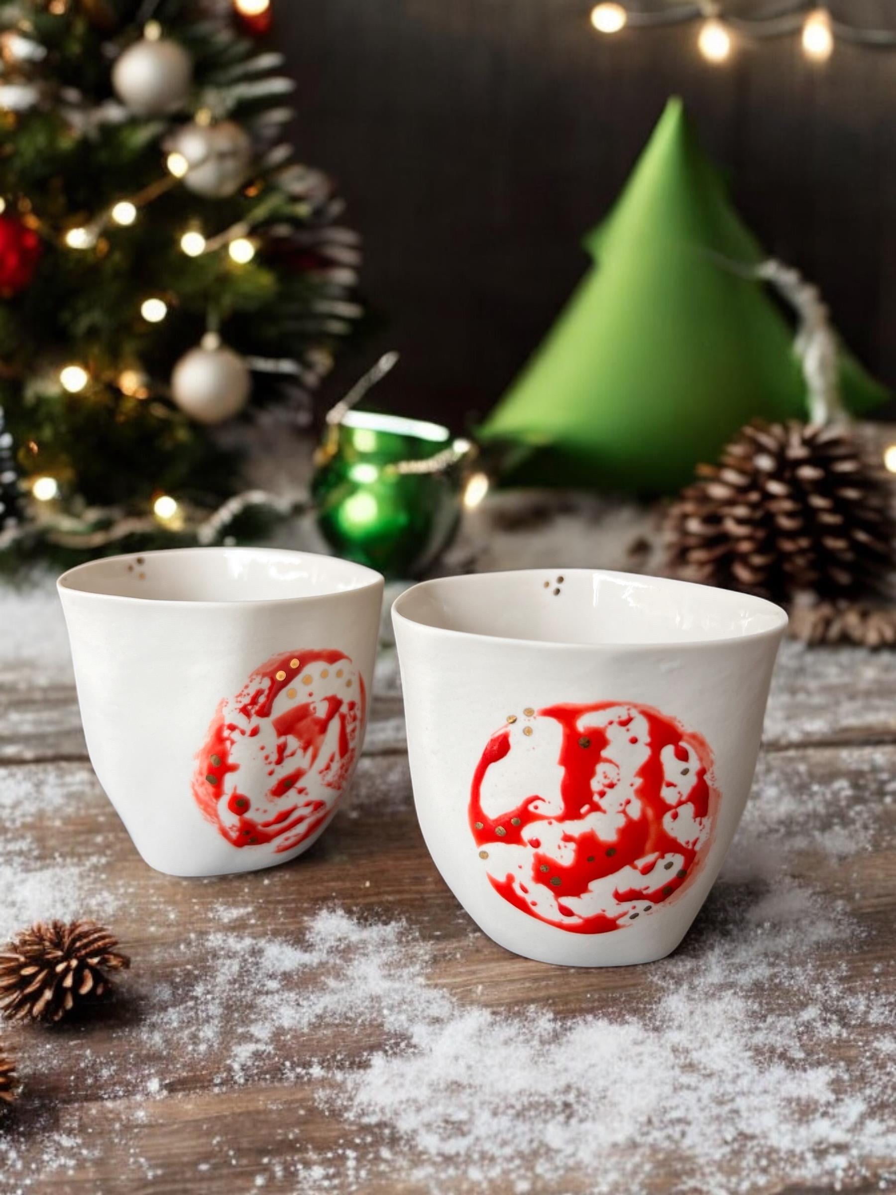 Başak Ceylaner / Kamelya Desen ve Altın Detaylı Fincan