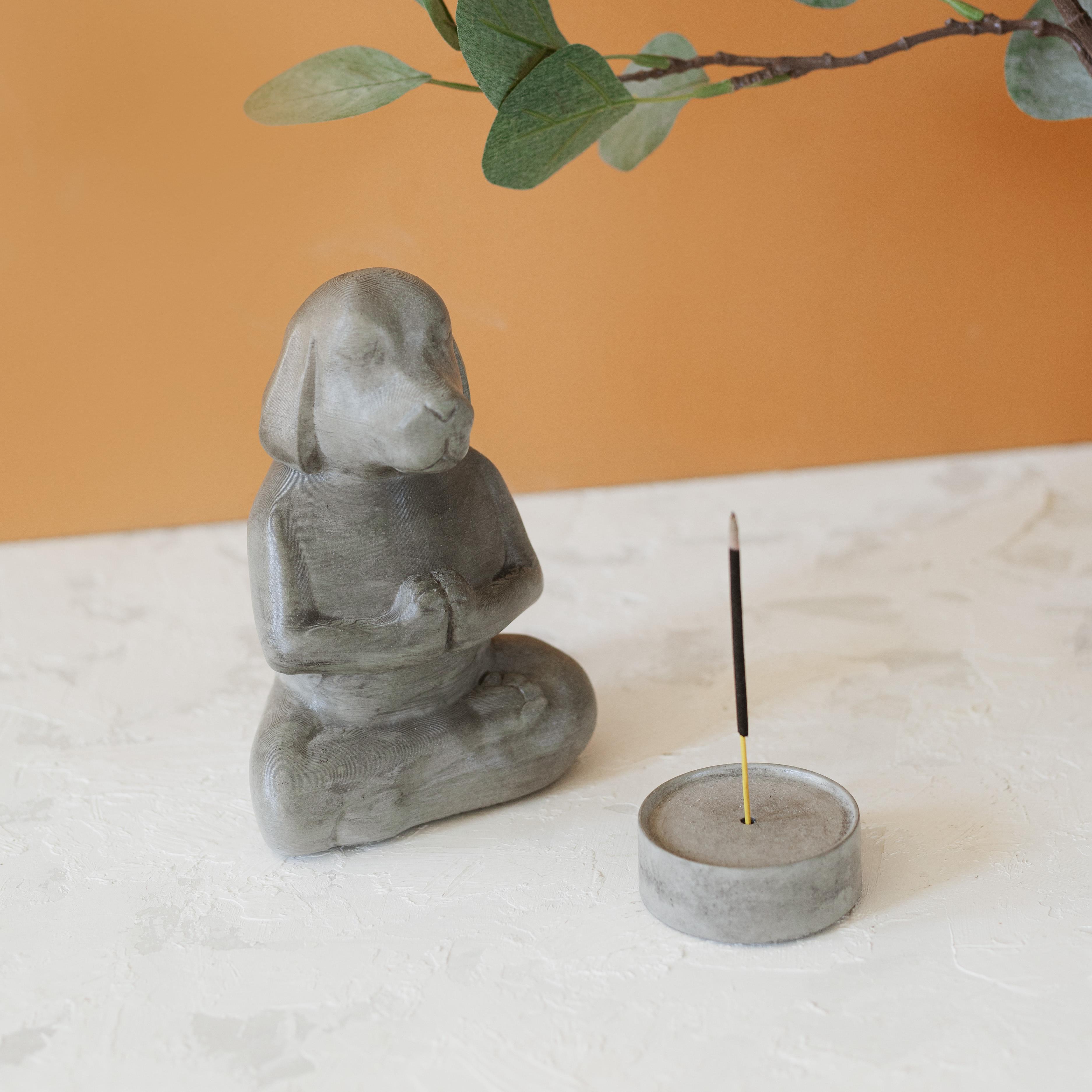 Beton Meditasyon Köpek-Tütsülük