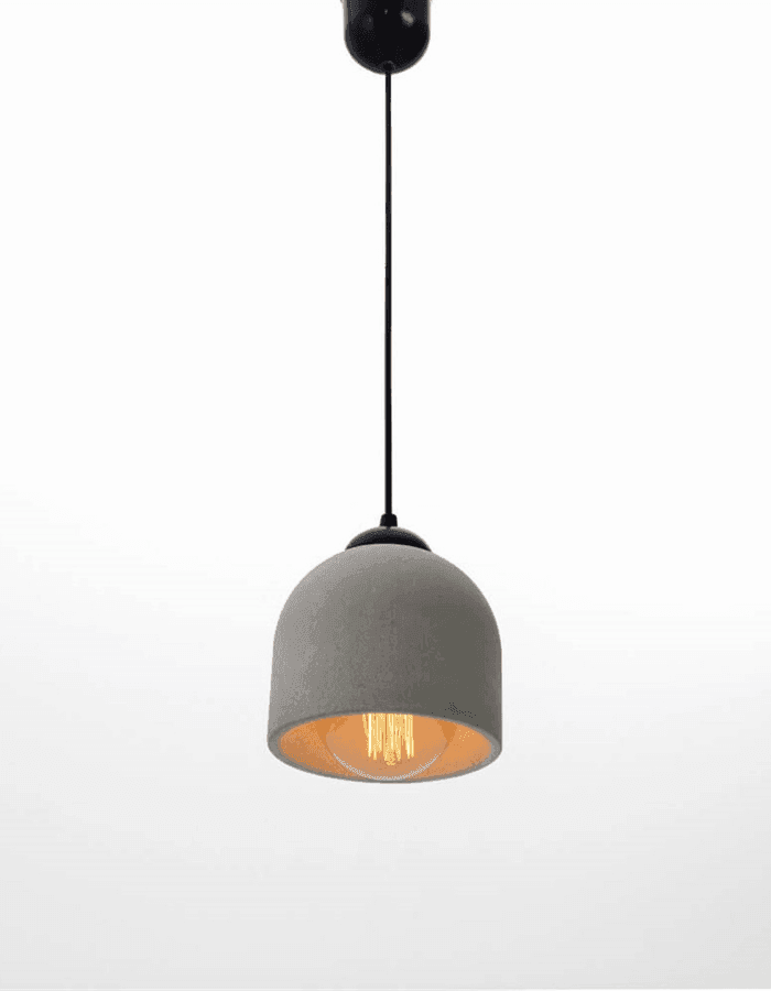 Gri Beton Tavan Aydınlatması