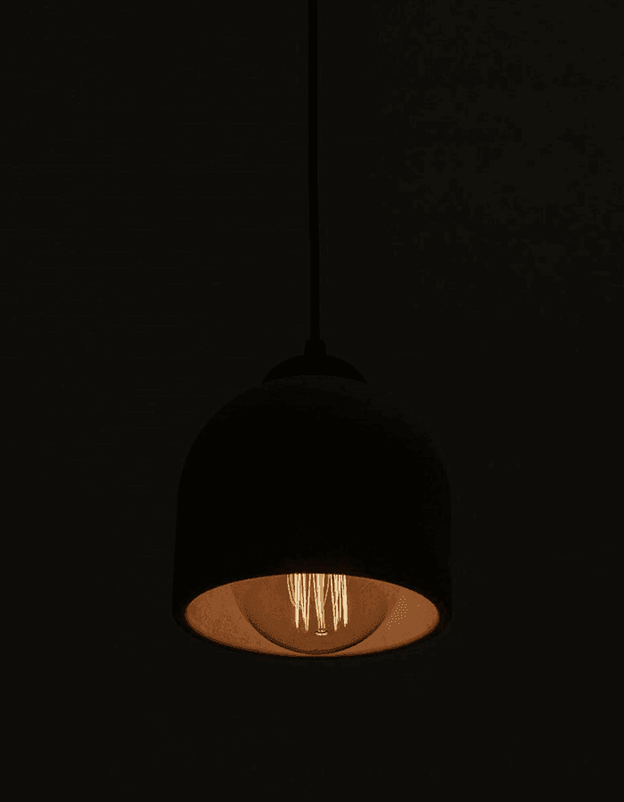 Gri Beton Tavan Aydınlatması