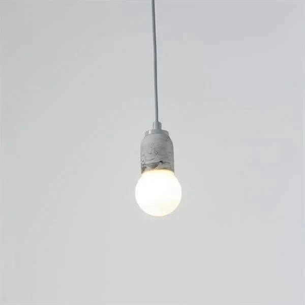 Beyaz Silindir Beton Sarkıt Aydınlatma