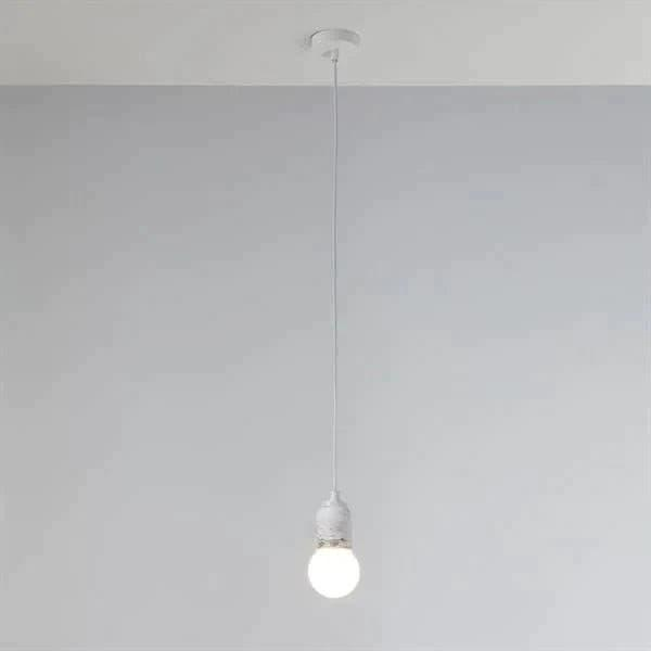 Beyaz Silindir Beton Sarkıt Aydınlatma