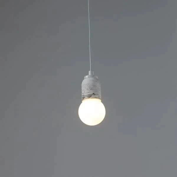 Beyaz Silindir Beton Sarkıt Aydınlatma