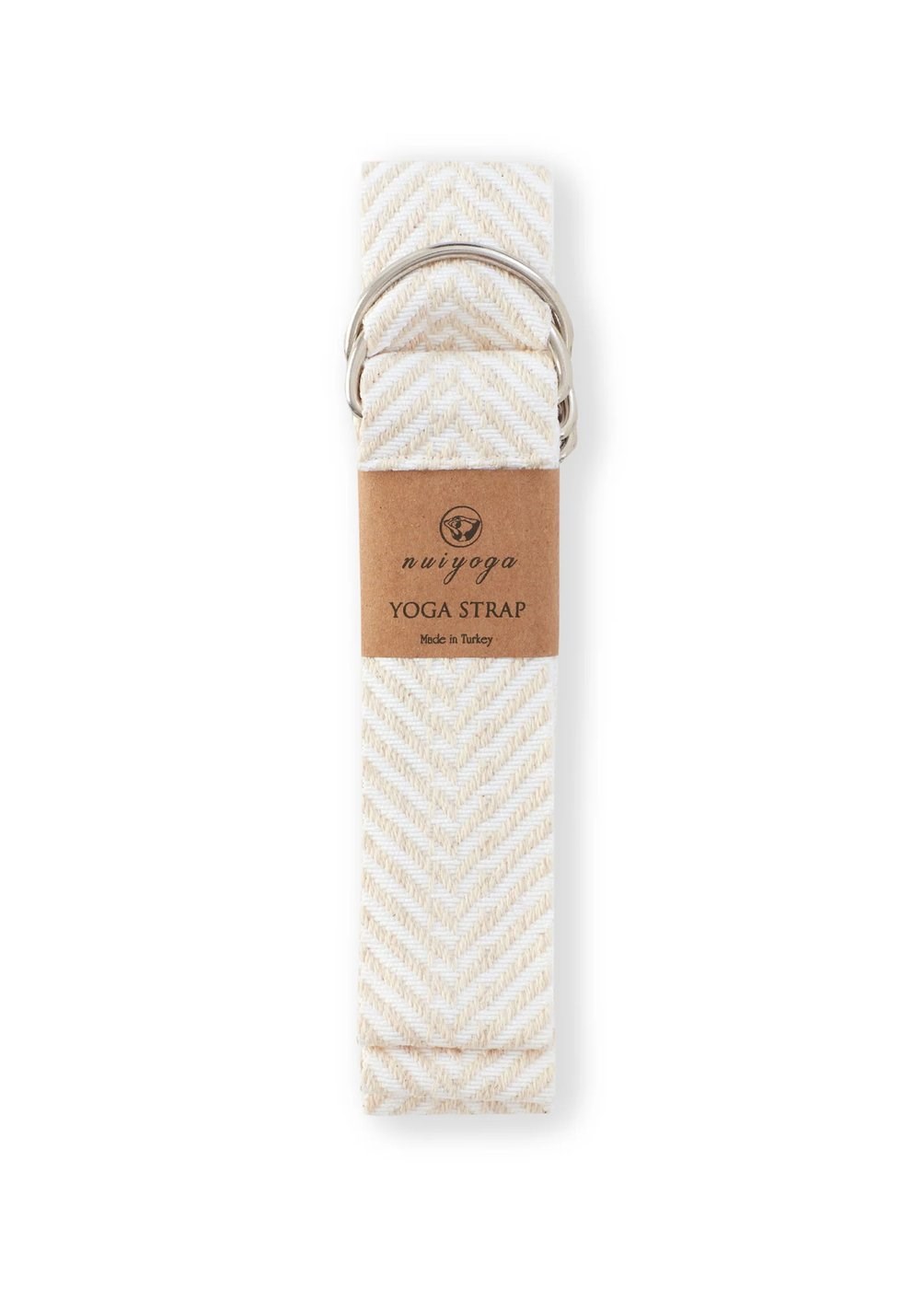 Beyaz Zebra Desenli Yoga Mat Taşıma Askısı