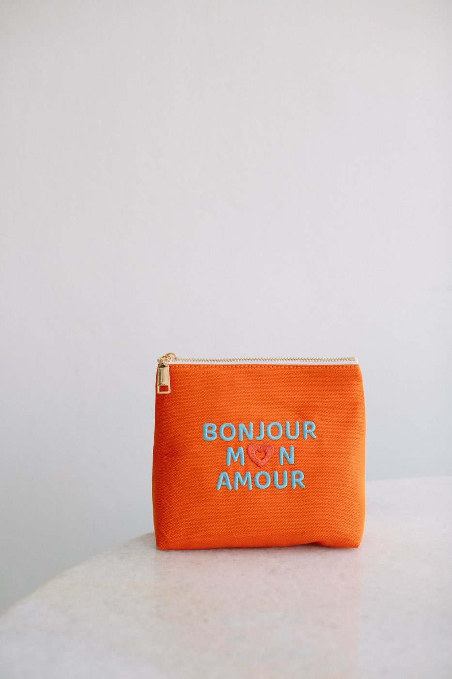 Bonjour Mon Amour Kozmetik & Seyahat Çantası – Turuncu