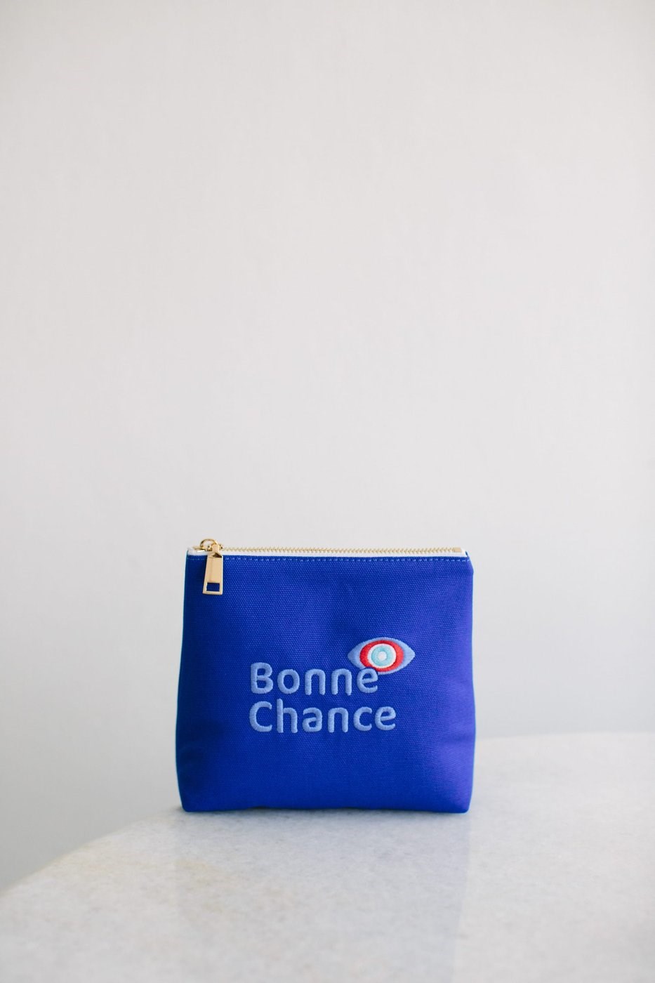 Bonne Chance Kozmetik & Seyahat Çantası – Saks Mavisi