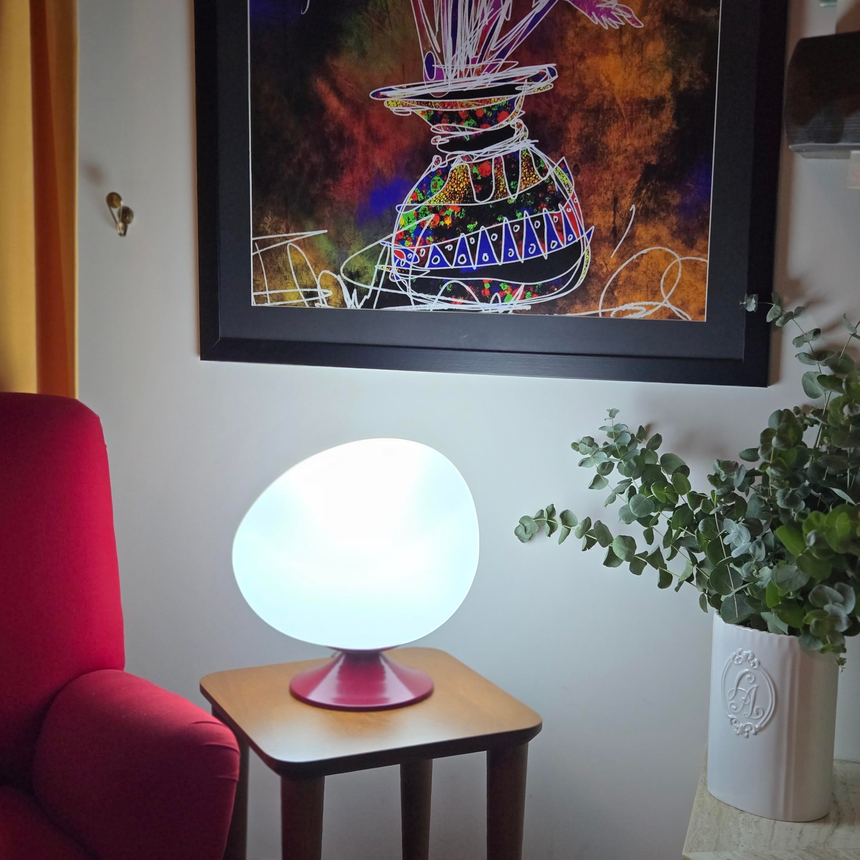 Bordo Egg Masa Aydınlatması  