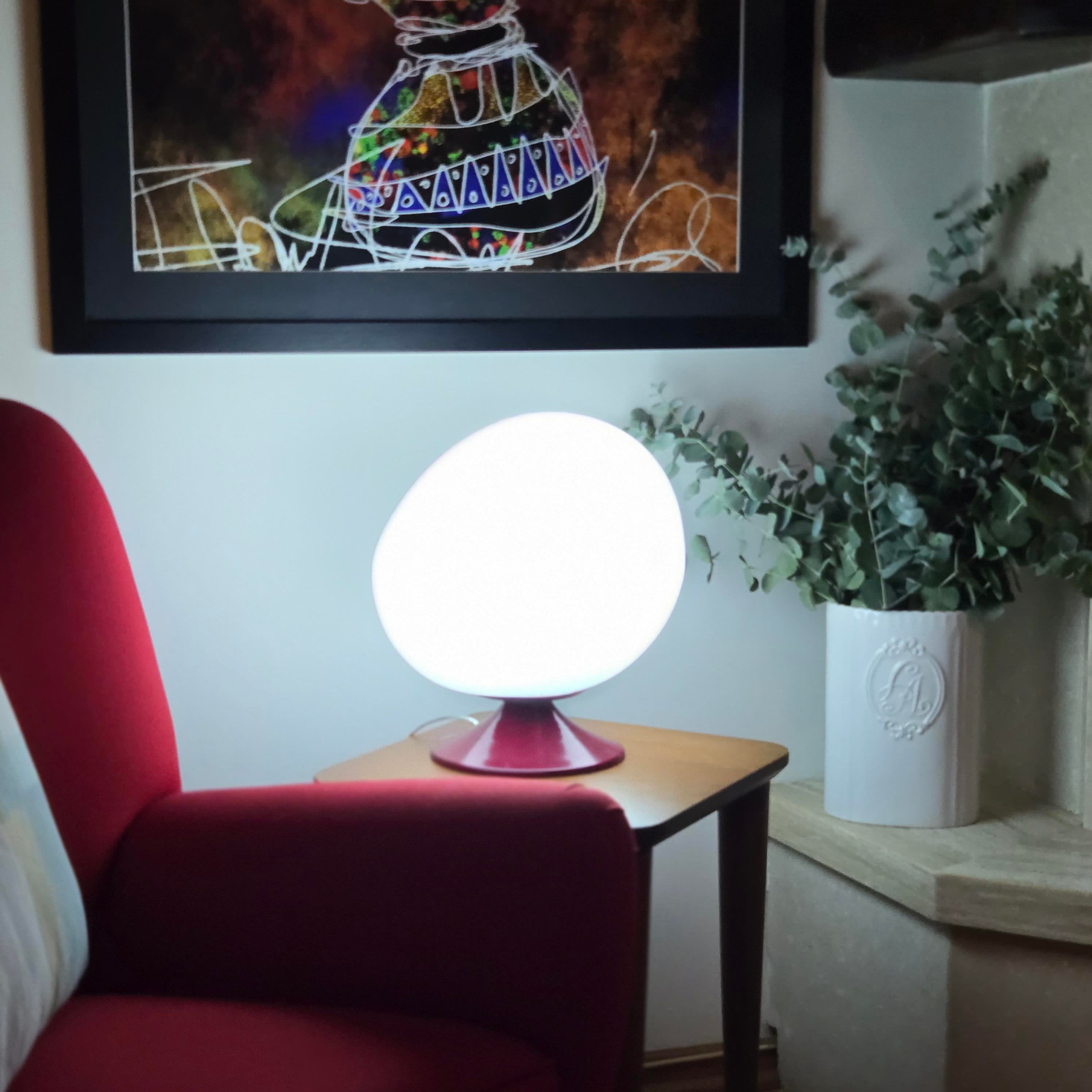 Bordo Egg Masa Aydınlatması  