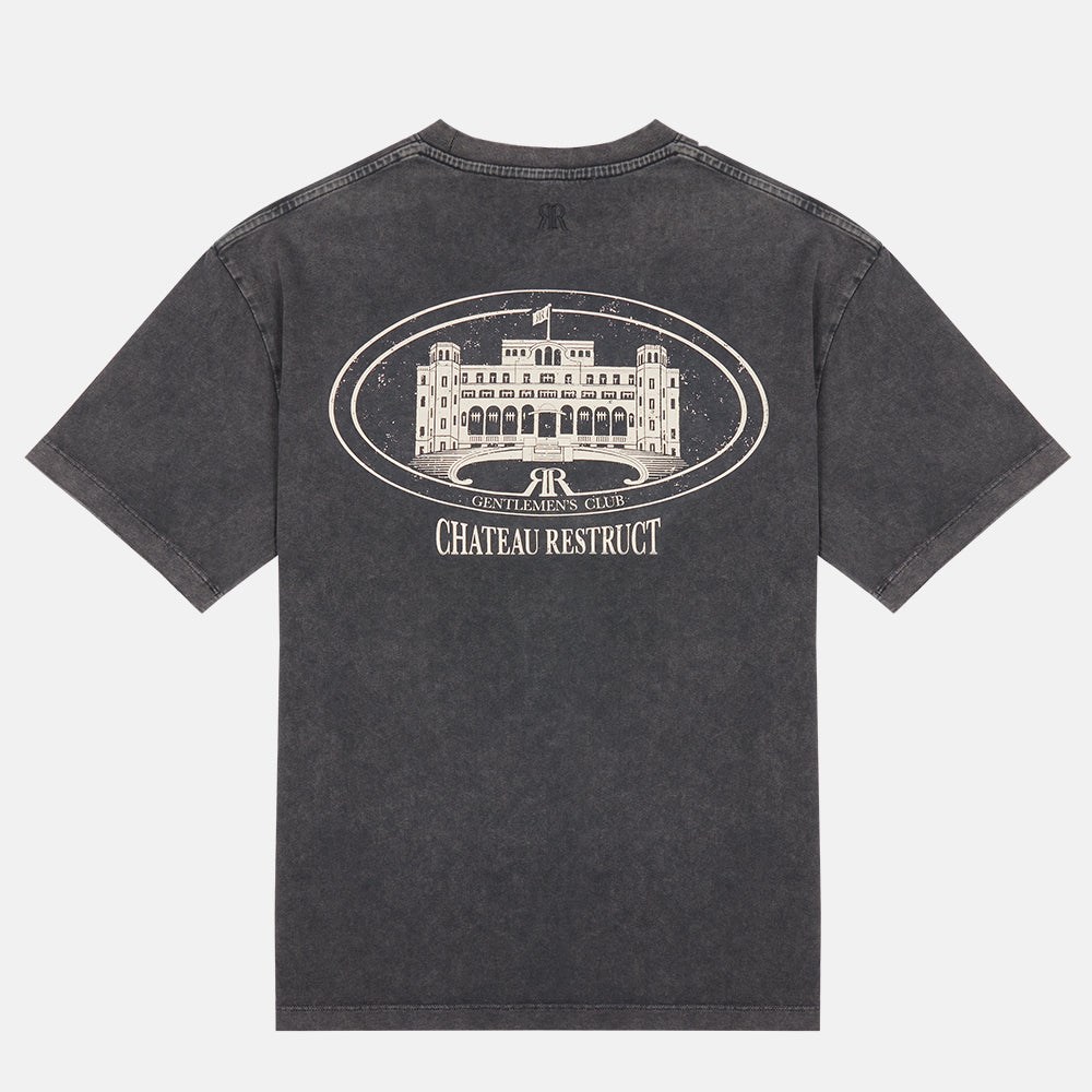 Chateau Vintage Black Tee