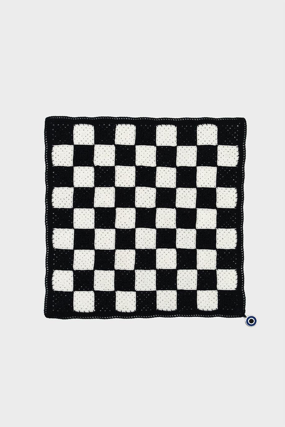 Checkered El İşi Dantel Örtü