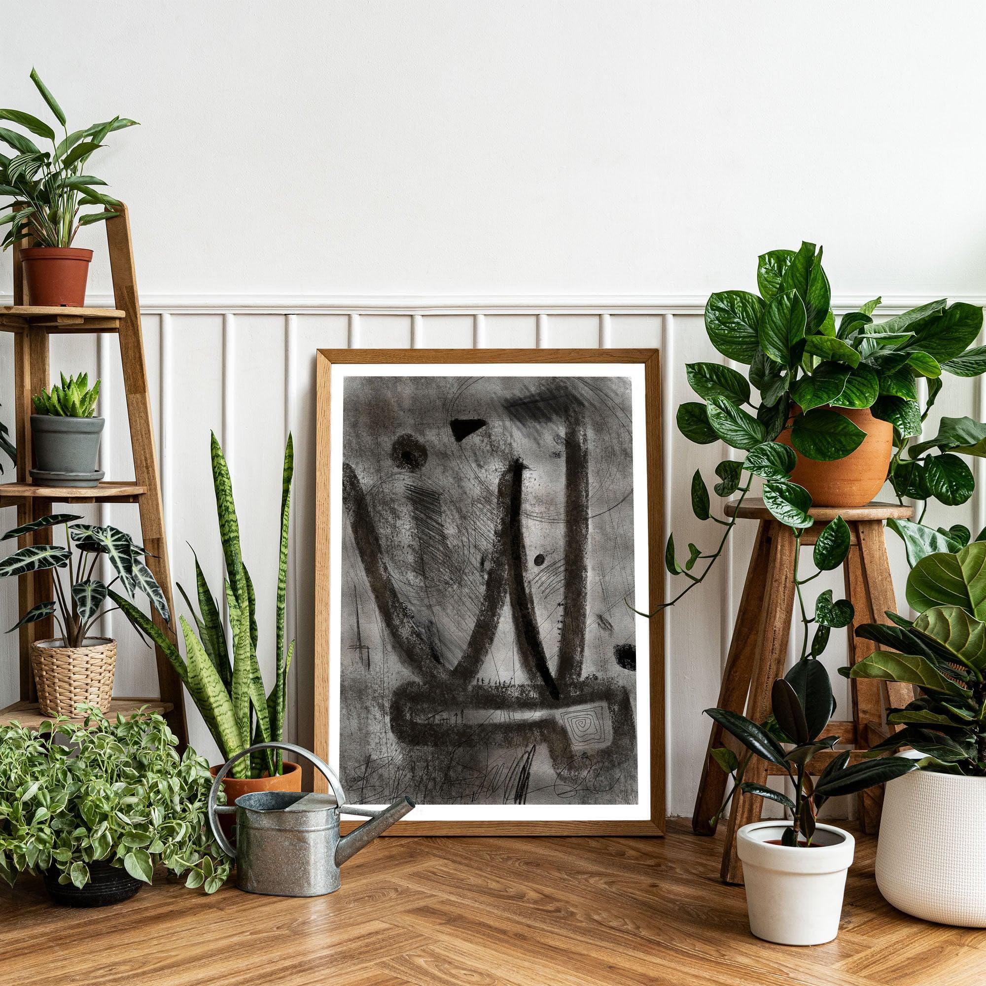 Coal 1 - Abstract Collection - Baskı