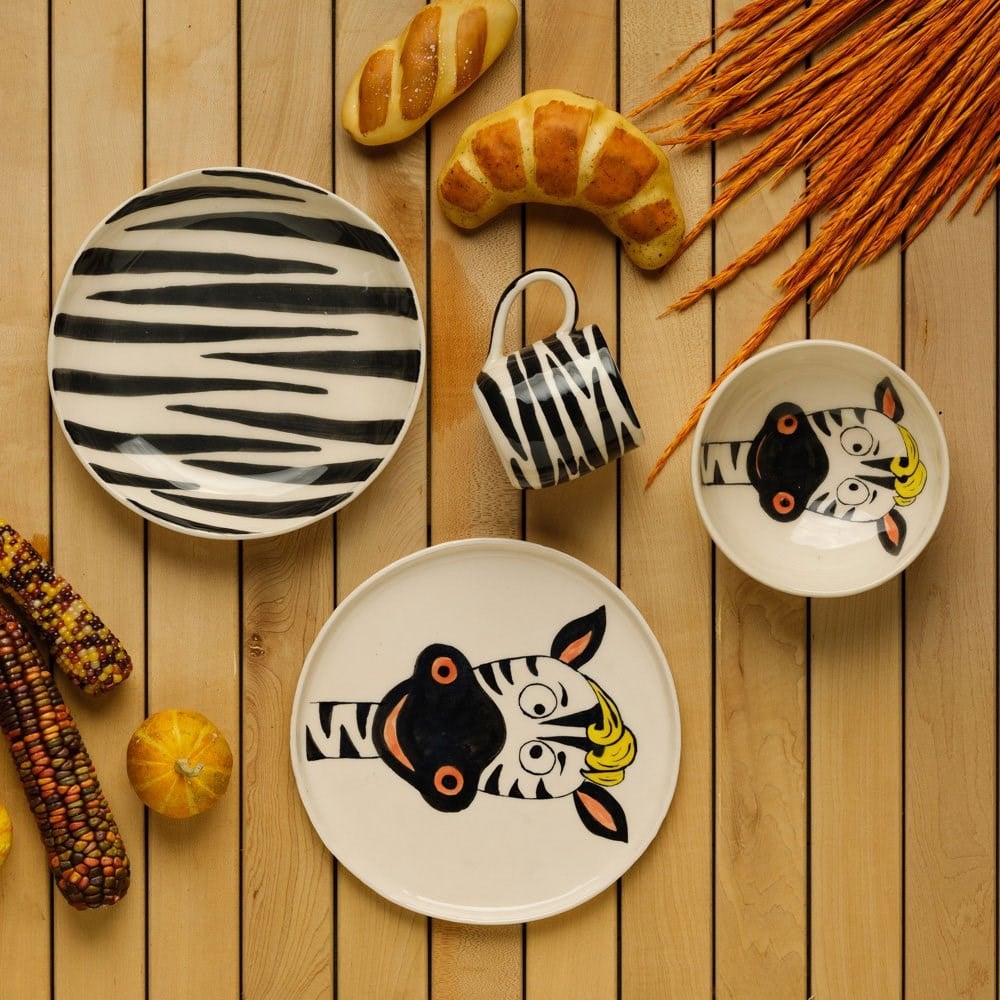 Çocuk Yemek Seti Zebra
